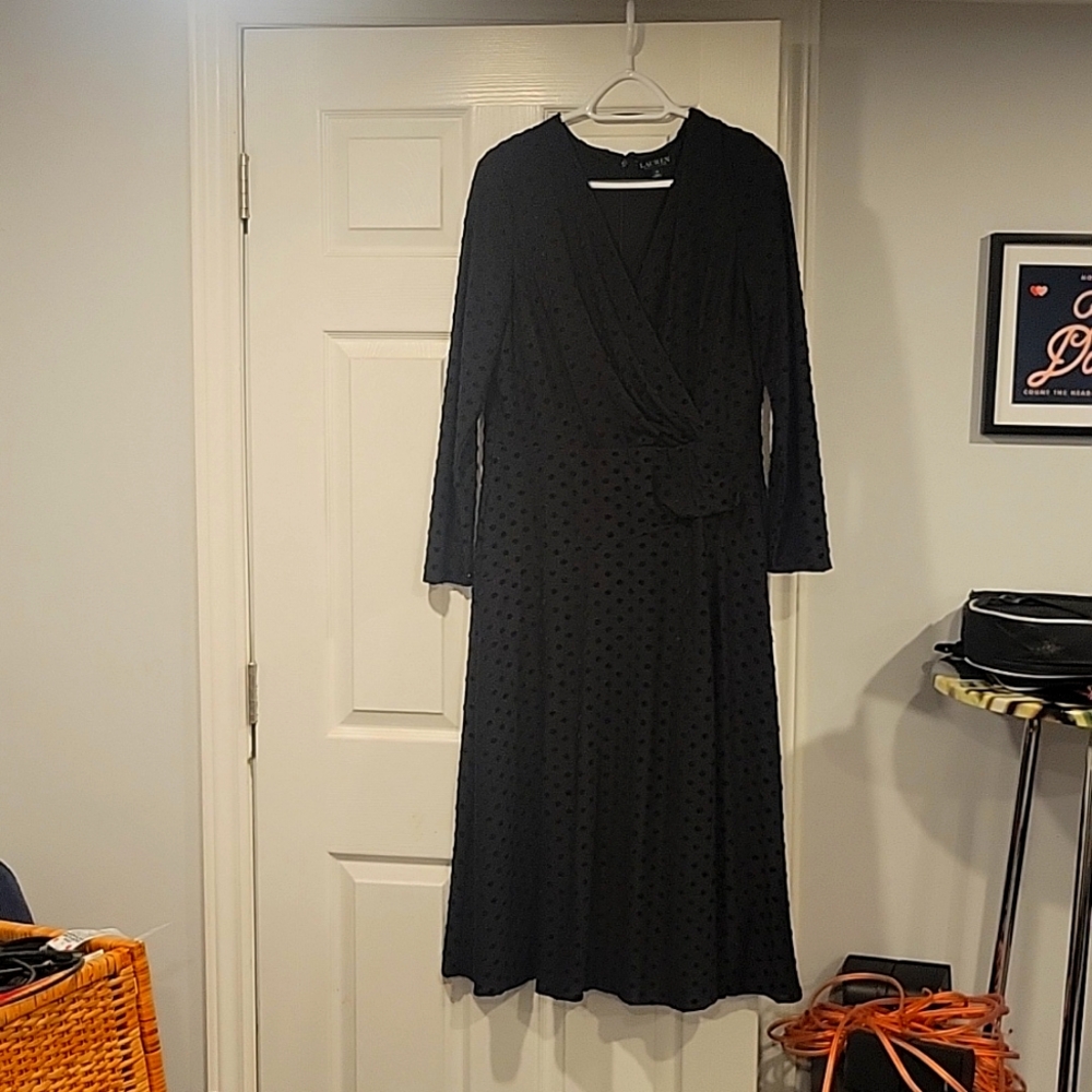 Ralph Lauren Black Midi Dress - Picture 1 of 5